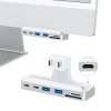 USB C Hub for iMac 24 inch (M1/M3/M4), iMac USB Adapter Multiports with 4K HDMI, Type-C 10Gbps, SD/TF Card Reader