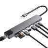USB C Hub with Ethernet Adapter, 8 In 1 USB-C Multiport Adapter with 100W PD, 4K HDMI, USB 3.0/2.0, Type-C Port, SD/TF Card Reader, Type C Hub for MacBook, Acer, Laptops,...
