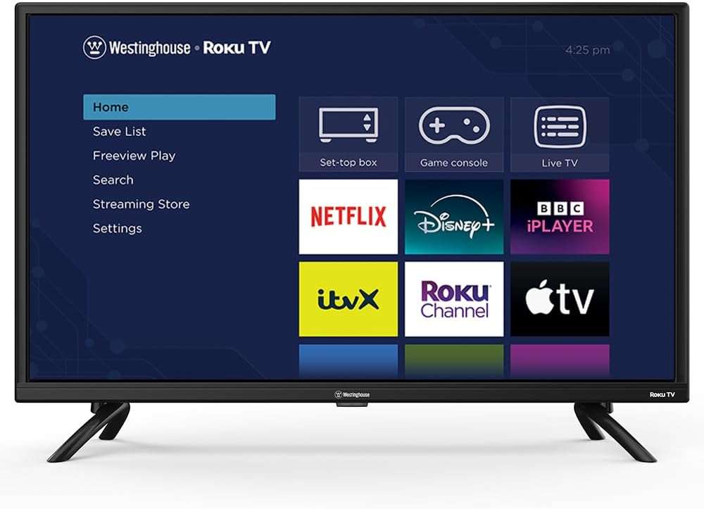 Westinghouse 32 Inch TV Smart Roku OS – LED HD, Freeview, Netflix ...