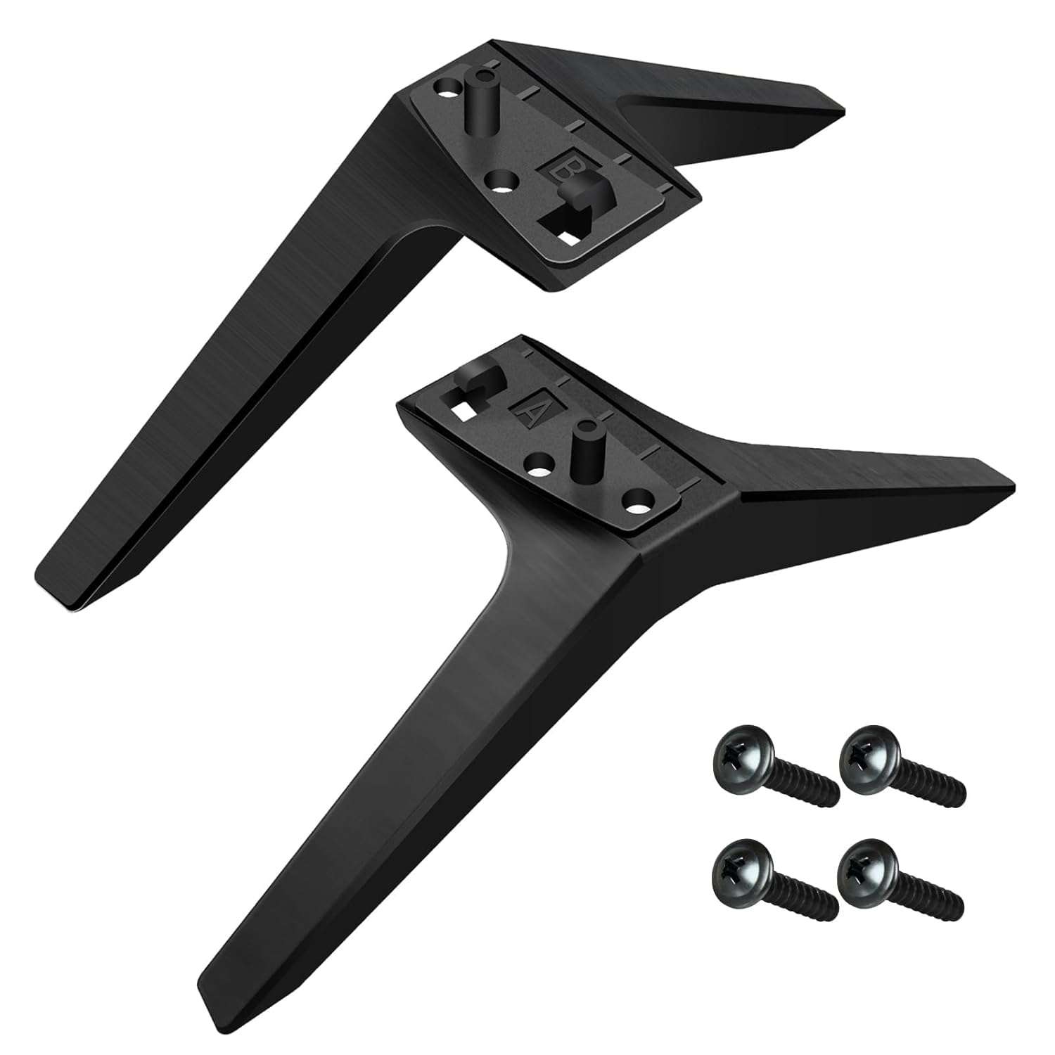 WISINY TV Legs Compatible for LG Television Tabletop Mount Black 49 50 55 Inch Replace 49UJ6300 49UM7300 50UK6300 50UM7300 55UK6500 55UM7300