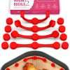 WM infinite Air Fryer Magnet Silicone Buckle 2 for Holding Down Air Fryer Parchment Paper Liners, Prevent Disposable Paper Liner From Covering Food and Touching Heating Element...