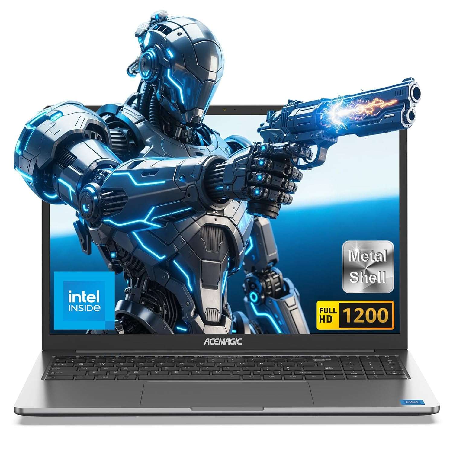 ACEMAGIC 15.6 Inch FHD Laptop with 13th N150 Processor up to 3.6GHz(Beat N97/N95)16GB DDR5 RAM 512GB SSD Laptops, 1920*1200 HD Display, Dual-Band Wi-Fi,BT5, 3*USB3.2, HDMI,Dual...