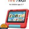 Amazon Fire 7 Kids tablet | 7" display, ages 3–7, includes ads-free books, games and videos that children love, parental controls, 10-hour battery, 32 GB