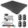 Appliance Slider, 360° Rolling Tray for Coffee Maker, Bamboo Coffee Pot, Slider Tray for Countertop with Wheels, Appliance Mat Easily Under Cabinet, Black (Large 15.7" x 13")