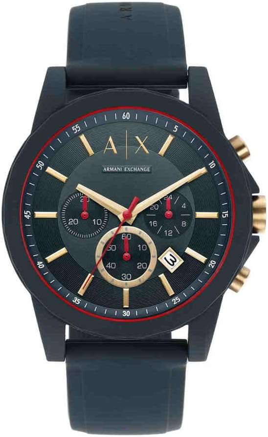 Armani Exchange Chronograph Watch for men, Stainless Steel with a 44mm case size