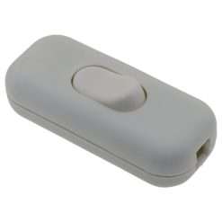 Art Deco Emporium White Dual Pole Inline Switch for Light Switches, Small Appliance or Lamp Switch Accepts upto Three Core Round or Flat Wire and Flex 6Amp 230V Double Pole...