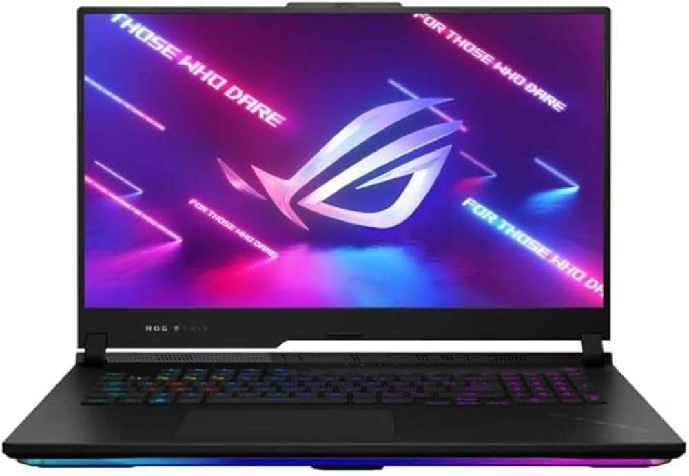 ASUS ROG Strix SCAR 17 G733PZ-LL002W Laptop 43.9 cm (17.3") Wide Quad HD AMD Ryzenâ„¢ 9 7945HX 32 GB DDR5-SDRAM 1 TB SSD NVIDIA GeForce RTX 4080 Wi-Fi 6E (802.11ax) Windows 11...