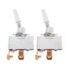 Be In Your Mind 2pcs DC 12V 50A 2 Pin Automotive Heavy Duty Toggle Switch Suitable for Cars Boats RV Electronics Commercial Large Appliances