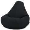 Beautiful Beanbags - Adult Highback Beanbag Chair - Large Water-Resistant for Indoor and Outdoor Use - Lounge or Gaming Chair - Manufactured in UK (Black)