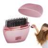 Brush Straightener for Women - 3-Temp Portable Comb | Wireless Ceramic Hair Straightener Brush | for Thick Frizzy Short Curling Daily Home Travel Salon Work Date Night Party...