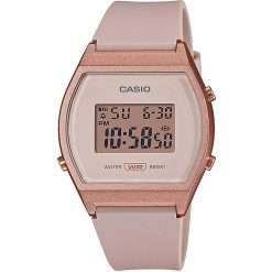 Casio - Collection Armbanduhr LW-204-4AEF - Damen Uhr - Spritzfest - Digital - Mit Kunststoffband - Rose