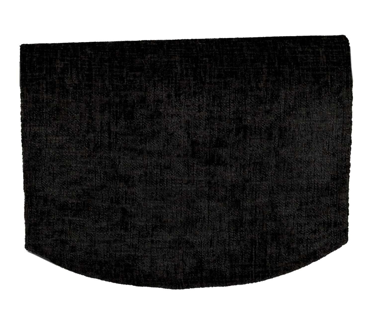 Classic Home Store Crushed Velvet Chenille Standard Chair Back Soft Touch Sofa Furniture Antimacassar (Black)