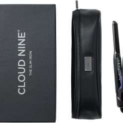 CLOUD NINE The New Slim Iron Hair Straightener | Variable Temperature Control Quick Heat Frictionless Styling | Revive Mode Digital Display 360° Swivel Cord | Mineral Infused...
