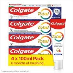 Colgate Total Whitening Toothpaste 100ml x4