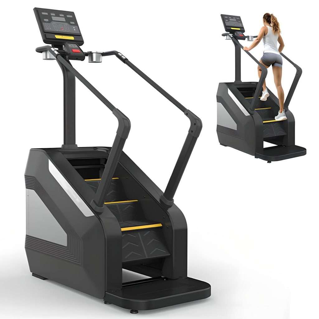 Commercial Stair Climber Stepper with LED Monitor, 15 Resistance Levels ...