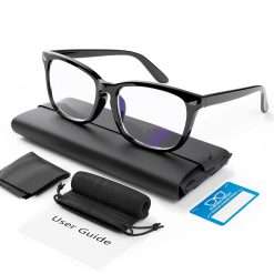 COOLOO Blue Light Blocking Glasses, Gaming Computer Glasses Anti Glare Headache Eyes Strain Glasses with Blue Light Filter, Super Light Weight Fashion