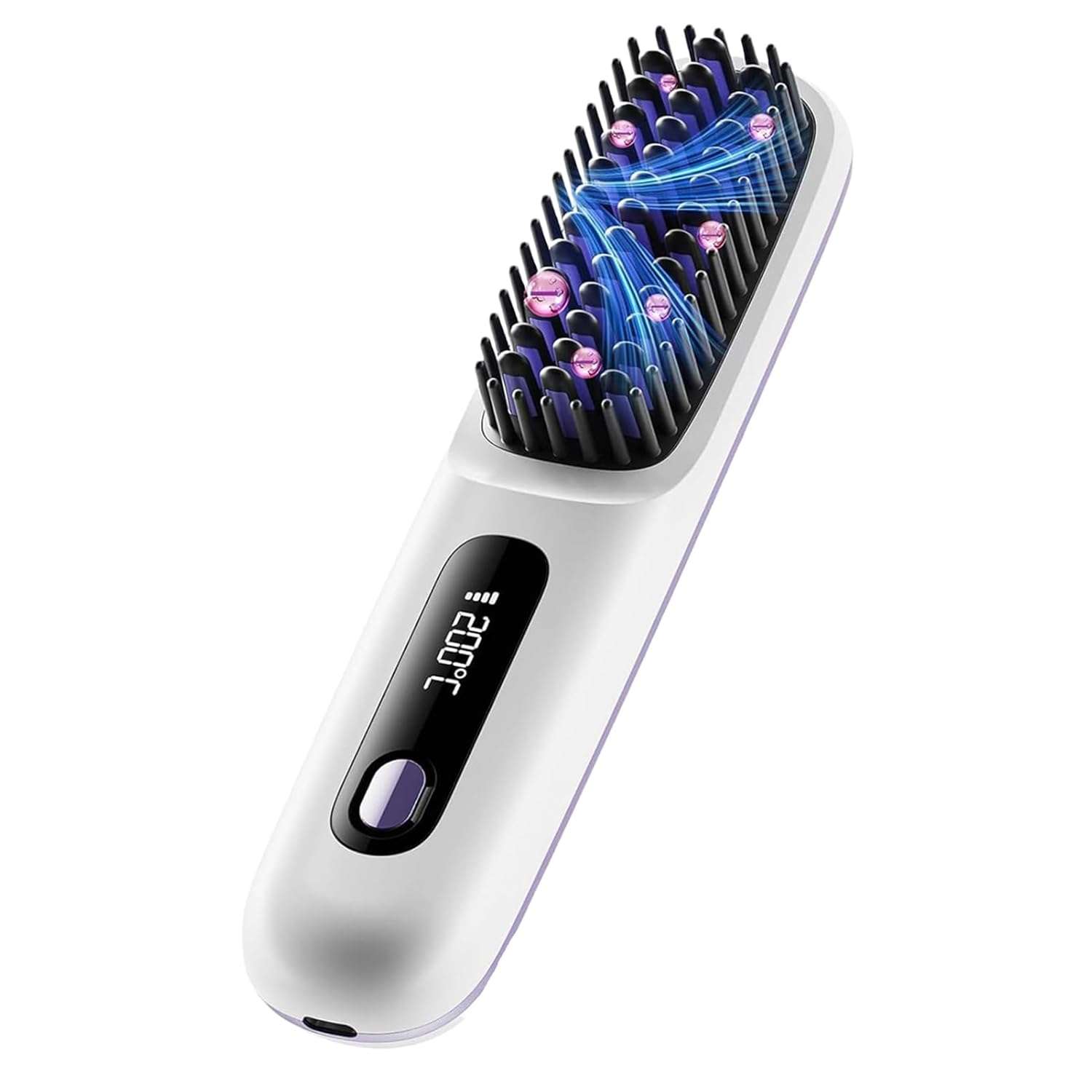 Cordless Straightener | Hair Straightener Travel,Ceramic Styler Professional Comb with Led Display for Home Travel Salon Beach Styling