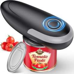 Electric Can Opener, One Touch Electric Tin Opener with Smooth Edgeand Without Hurting Hands, Safe to Use Kitchen Gadgets Automatic Can Opener for Seniors, Arthritis and Chef