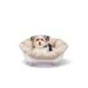 Ferplast Dog Bed & Cat Bed with Cushion, Dog Bed Washable, Raised Dog Bed, Plastic Dog Bed Small, Dog Basket & Cat Basket, Breathable & Antislip, SOFA' THRONE 64 x 48 x h 29,5...