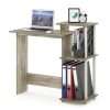 Furinno Efficient Home Laptop Notebook Computer Desk, Study Desk, Writing Desk, Sonoma Oak/White