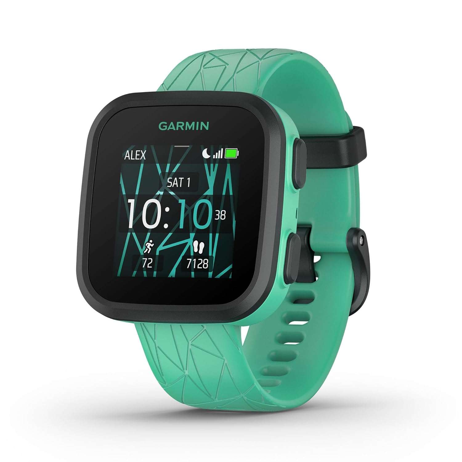 Garmin Bounce™, Kids Smart Watch, Two-Way Voice and Text Messages, Location Tracking, Green Burst