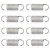GNPADR 2-1/2 inch Stainless Steel Furniture Replacement Springs for Recliner Sofa Bed Rollaway Bed Trundle Bed White- Set of 8