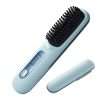 Hair Straightener Brush | Cordless Straightening Brush,Ceramic Comb with Led Display 3 Temperature Settings for Wet Dry Salon Home Beach