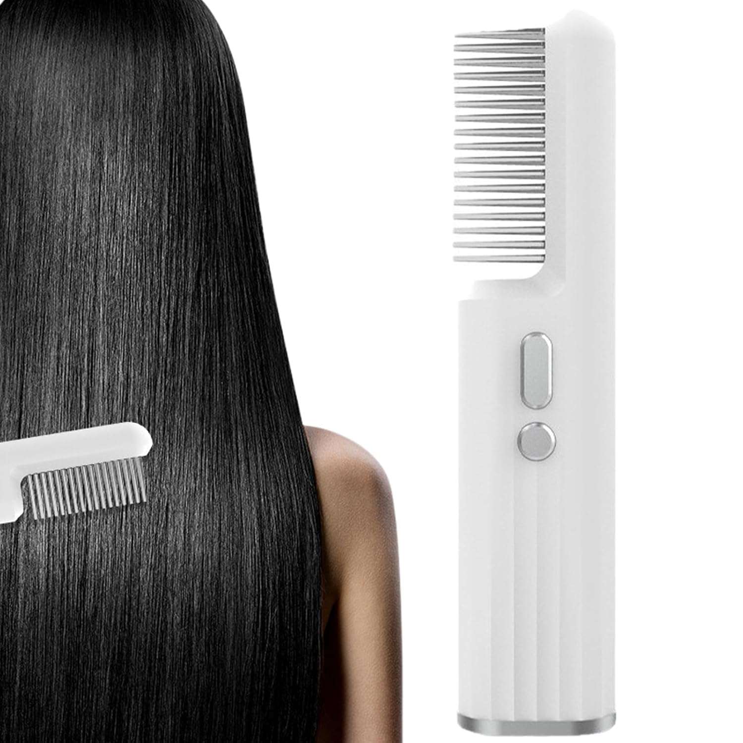 Hair Straightening Brush, Hair Oil Spray Brusher Straightener Comb, Styling Accessories Women, Suitable All Types, Frizzy, Thick, Long, Curling, Ideal Morning Routine, Daily...