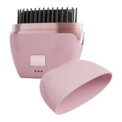 Hair Straightening Brush | Portable Anti-Scald Comb | Wireless Ceramic Hair Straightener Brush - for Thick Frizzy Short Curling Daily Home Travel Salon Work Date Night Party...