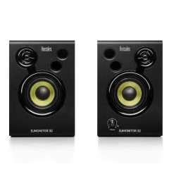 Hercules DJMonitor 32 – Compact 2-Way Active DJ Monitors with 3.5” Speakers for Studio and DJ