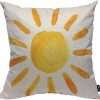 HOSNYE Yellow Sun Throw Pillow Cushion CoversWatercolor Bright Decorative Square Accent Pillow Case 18 x18 inch