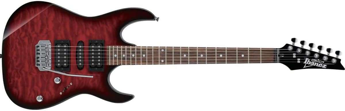 Ibanez Gio GRX70QA-TRB Transparent Red Burst - Electric Guitar