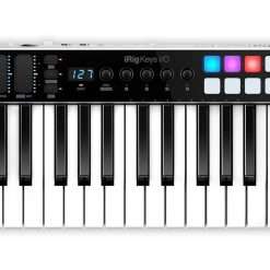 IK Multimedia iRig Keys I/O MIDI 25 - MIDI Keyboard, Portable Piano Keyboard, for Mac, iPhone and iPad, 25 Keys, 8 Pads, Music Production Station, Software and Applications
