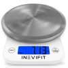 INEVIFIT DIGITAL KITCHEN SCALE, Highly Accurate Multifunction Food Scale White Large