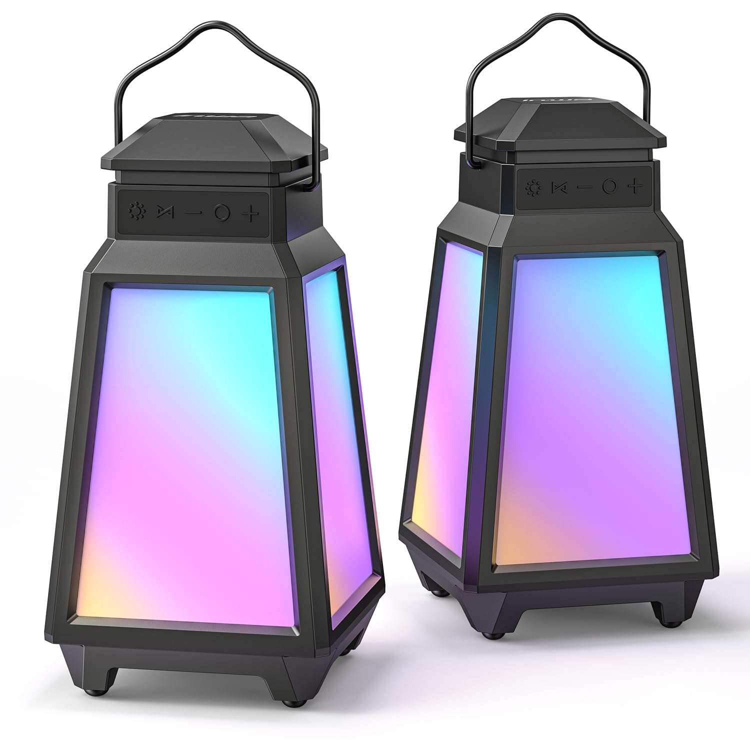 Inwa Outdoor Bluetooth Speakers, Wireless Speaker System Sync Up to 100 Speakers, IPX5 Waterproof, Beat-Driven Light Show, Seamlessly to Phone, TV Box, Projector, Echo Dot, for...