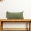 JoraLion Chenille Lumbar Pillow Covers 12x24 inch, Olive Sage Green Decorative Pillow Covers, Farmhouse Solid Dyed Soft Chenille Cushion Case for Couch Sofa Bed Living Room, 1...