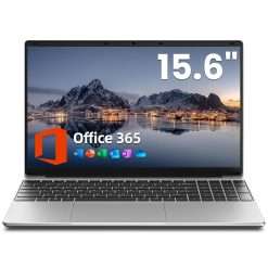 jumper Laptop with Office 365, 15.6 inch HD Display Laptops, 5205U Processor, Windows 11, 4GB RAM 128GB Storage, USB3.0, Keyboard Film UK, Portable Laptops for Business, School,...