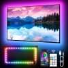 KANTUTOE TV LED Lights, 3m LED Lights for 32-45 Inch TVs, RGB TV Backlight with Remote, Colour Changing Music Sync Bluetooth APP Control Strip Lights USB Powered for Bedroom...