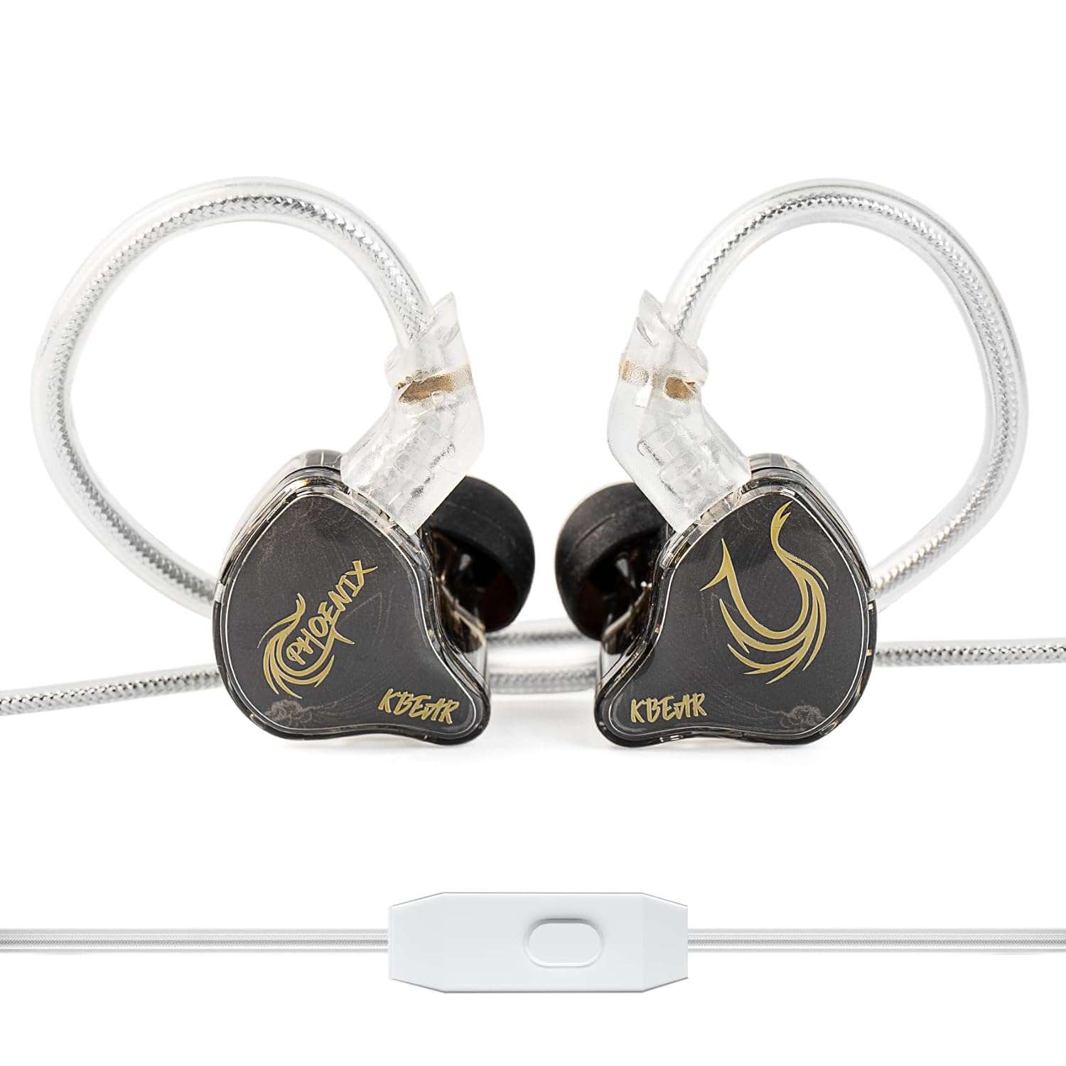 KBEAR Phoenix Gaming earbuds, Earphones with Mic Noise Reduction, Wired Earbuds with 10mm Dual Magnetic DD and PET Diaphragm, 3.5mm Jack In Ear Monitors, Powerful Bass IEMs for...