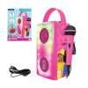 LEXIBOOK, Barbie, Wireless BluetoothÂ® Speaker with Microphone, Multicolor Light Effects, SD/TF Card Slot, Rechargeable Battery, Pink, BTP185BBZ
