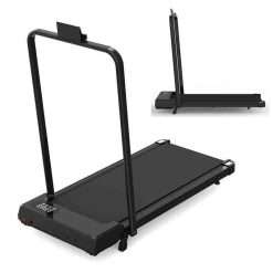 1-8KM/H Under Desk Treadmill with Incline Holder Portable Folding Walking Pad