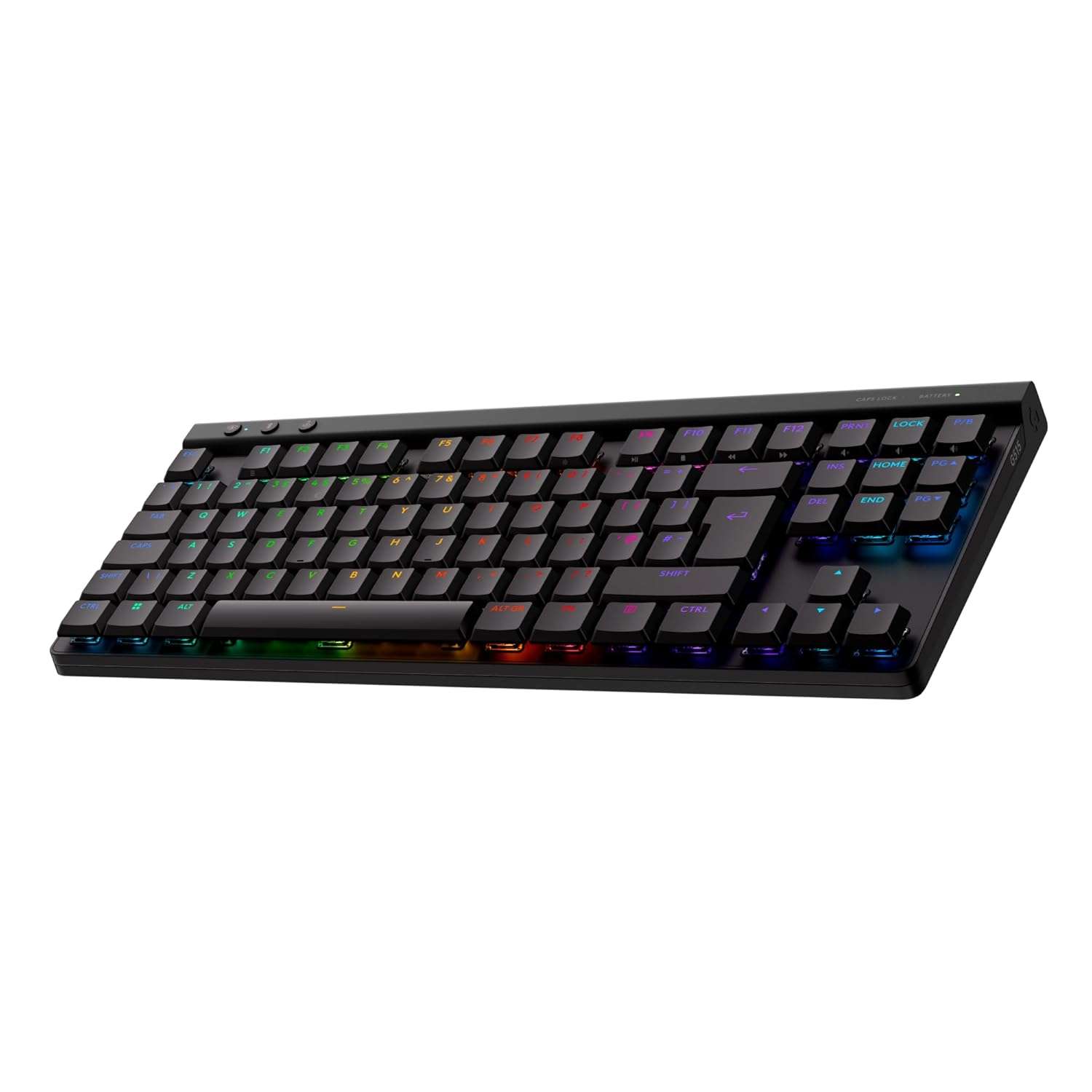 Logitech G G515 LIGHTSPEED TKL Low Profile Wireless Gaming Keyboard, LIGHTSYNC RGB, Thin Tenkeyless Design, PBT Keycaps, Tactile Mechanical Switches, QWERTY UK English Layout -...