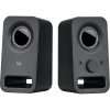 Logitech Z150 Compact Multimedia Stereo Speakers, EU PLUG, 3.5mm Audio Input, Integrated Controls, Headphone Jack, Computer/Smartphone/Tablet/Music Player - Midnight Black