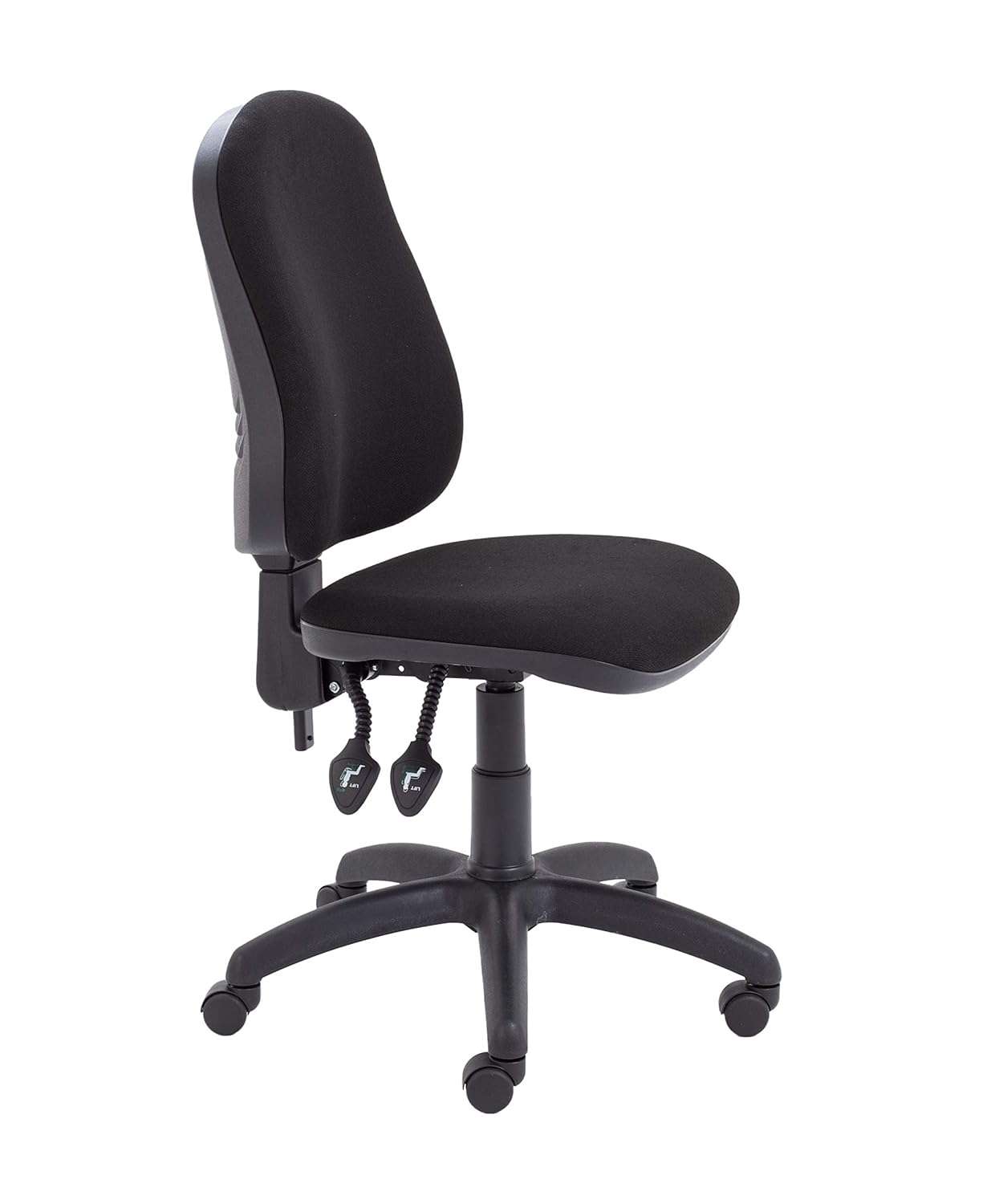 Office Hippo Small Office Chair without Arms, Computer Desk Chair with High Curved Back, Swivel Office Chair + Adjustable Backrest, Home Office Chair with Wheels, Holds Up to...