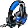 Ozeino Gaming Headset for Ps4 Ps5 3D Surround Sound Noise Cancelling Headphones with Microphone for PC Xbox One Switch with LED Light