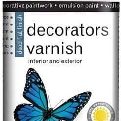 Polyvine Decorators Varnish - Water Resistant Clear Varnish with UV Protection - Seals and Protects Emulsion Paint, Wallpaper, Interior Wood, Furniture, Plaster & Fabric - Dead...