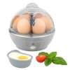 PROGRESS WW EK5255WW Electric Egg Cooker with 2 Poachers, 6 Egg Capacity, Soft or Hard Boiled, Poached, Breakfast, Brunch, Egg Piercer, Power On Button, 430 W