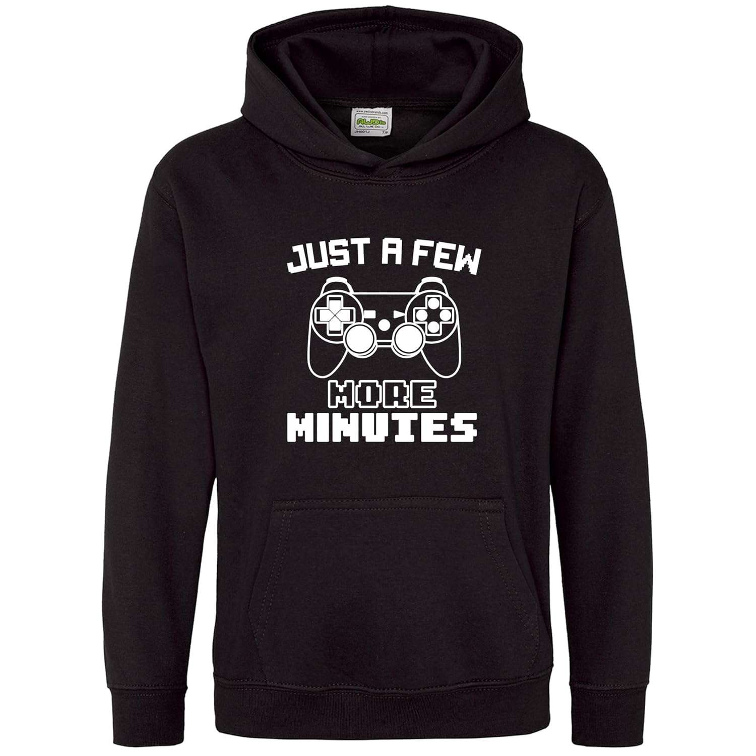 Purple Print House Just a Few More Minutes Boys Hoodie Kids Gaming Hooded Sweatshirt Game Controller Hoody