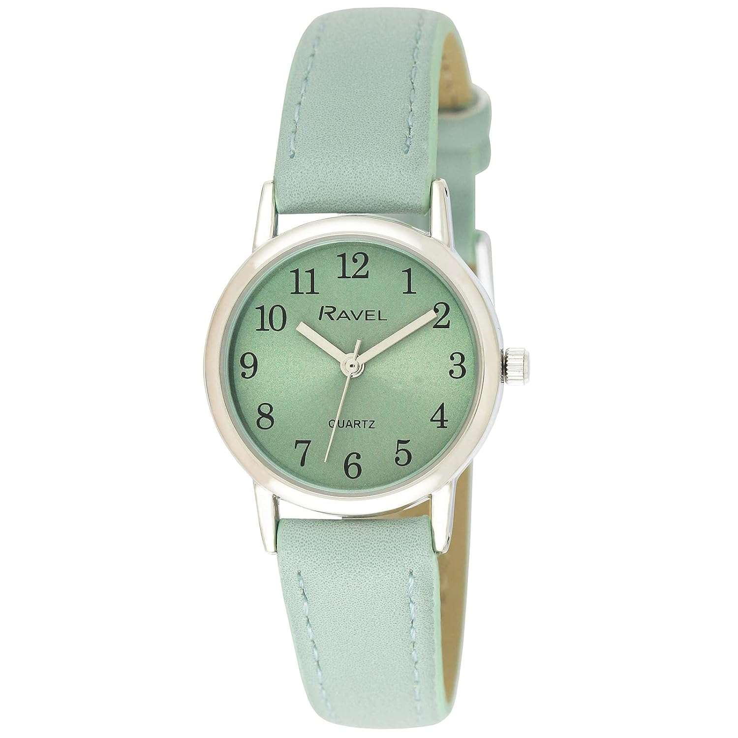 Ravel - Women's Pastel Coloured Everyday Silver Tone Watch (27mm case)