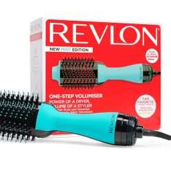 Revlon One-Step Hair Dryer and Volumiser - New Mint Edition (One-Step, 2-in-1 Styling Tool, Ionic and Ceramic Technology, Unique Oval Design, for Mid to Long Hair) RVDR5222MUKE